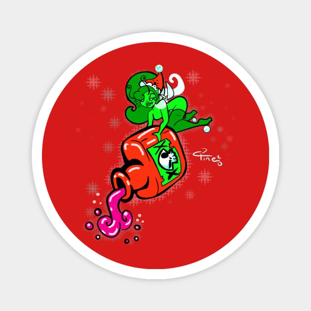 Jingle's The Holiday Poison Pixie Magnet by SewGeekGirl